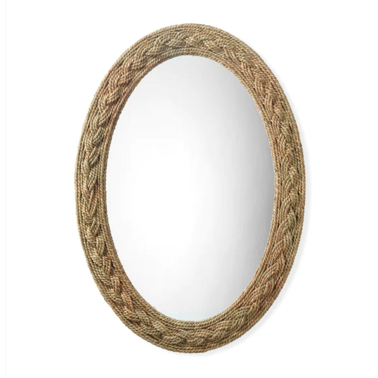 Lark Braided Oval Mirror