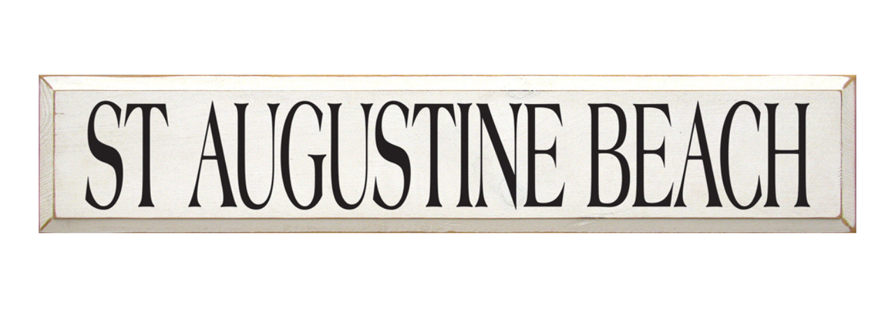St Augustine Beach Wooden Sign