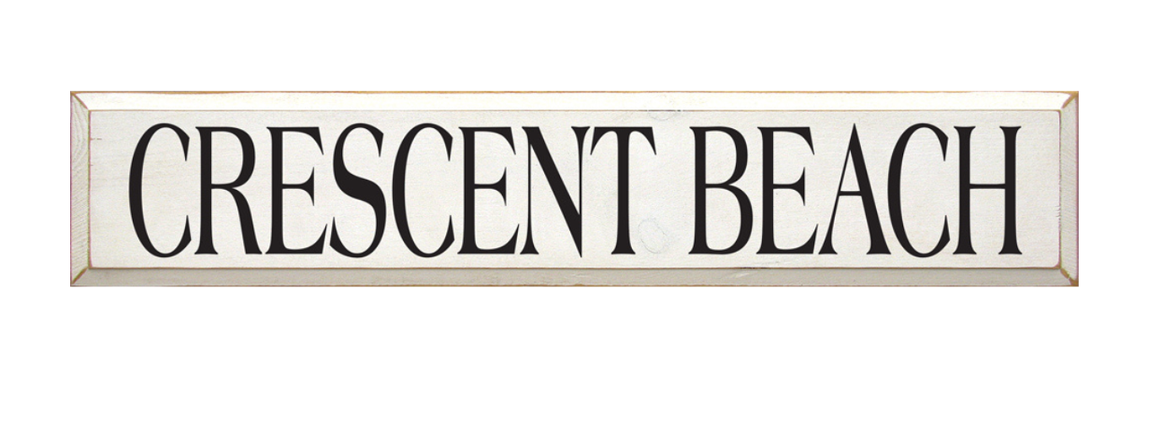 Crescent Beach Wooden Sign