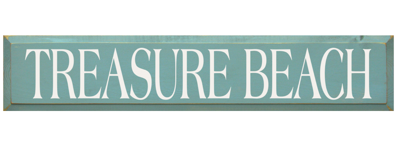 Treasure Beach Wooden Sign