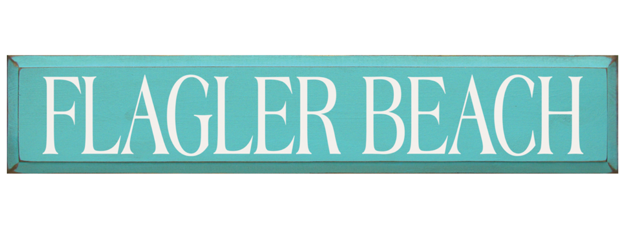 Flagler Beach Wooden Sign