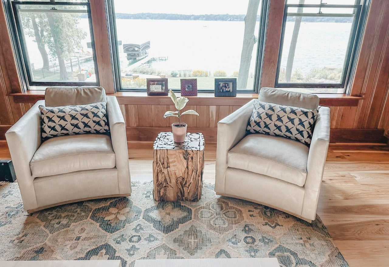 Bohemian Natural Pali Blue Rug