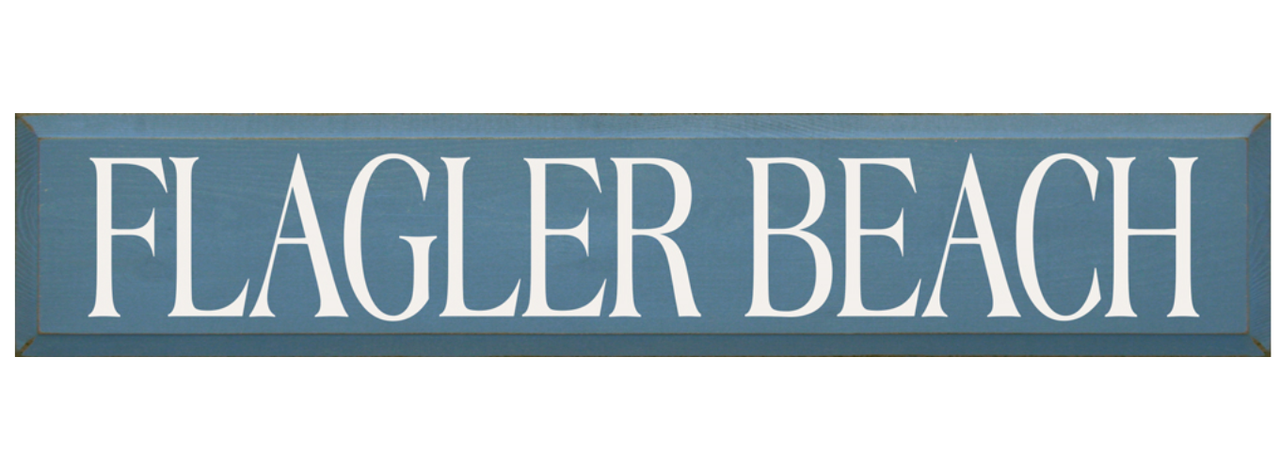 Flagler Beach Wooden Sign