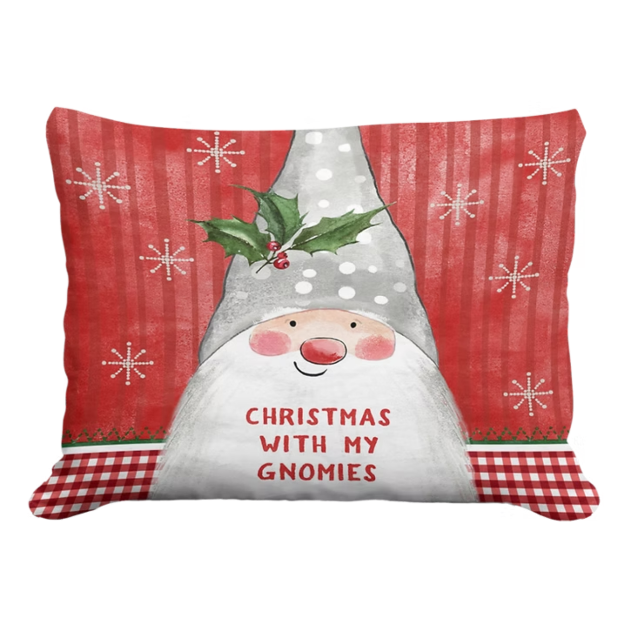 Gnome for the Holidays Accent Pillow