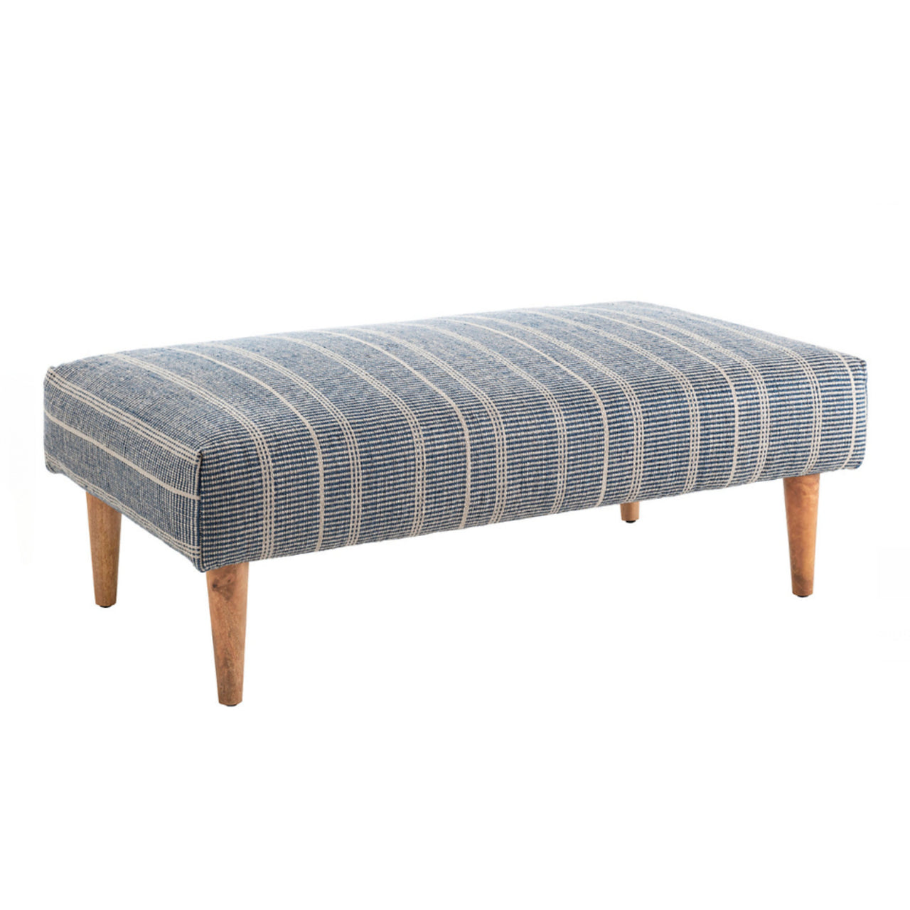 Samson Navy Rug Ottoman Rectangle