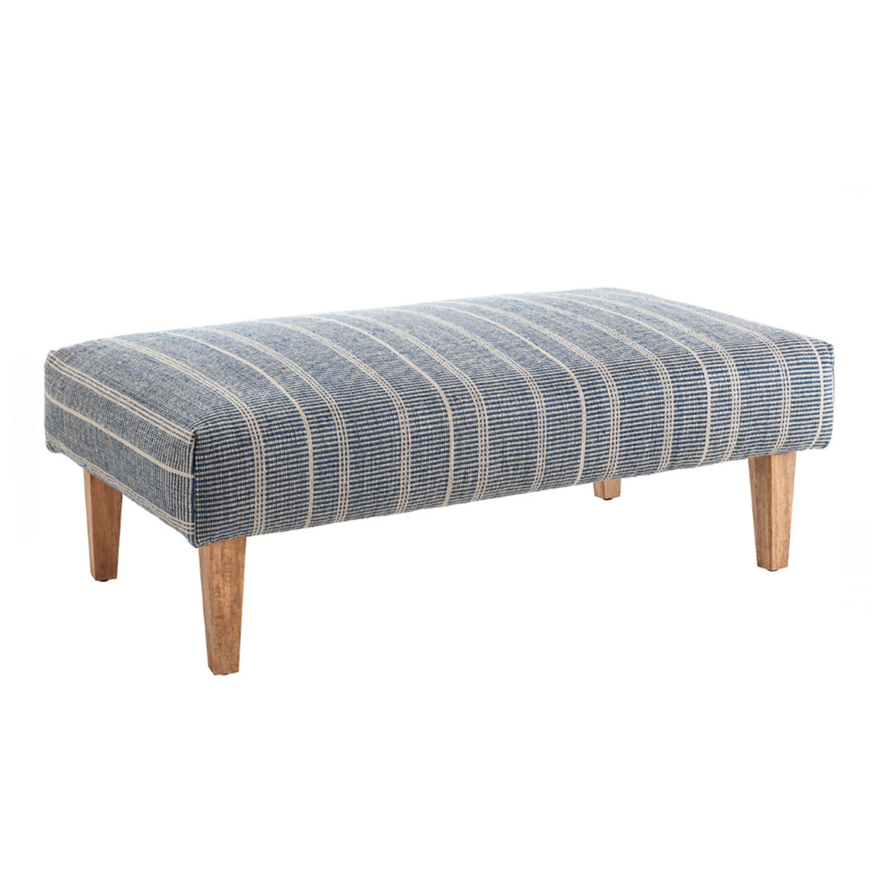 Samson Navy Rug Ottoman Rectangle