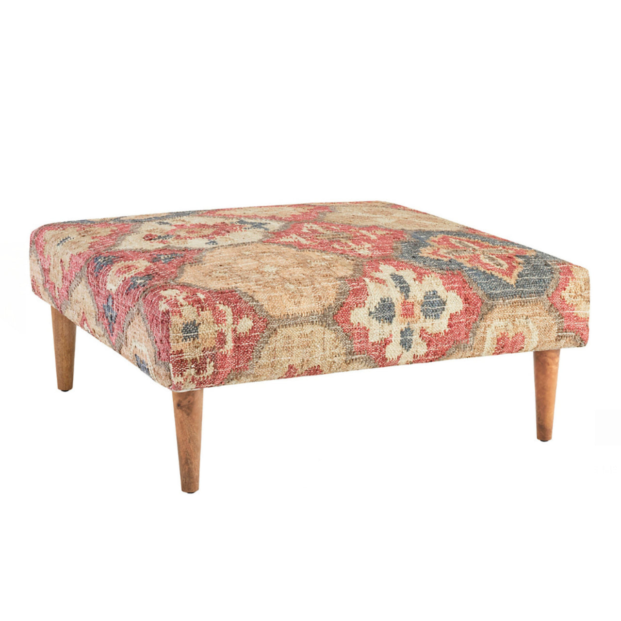 Pali Rug Ottoman Multi Square