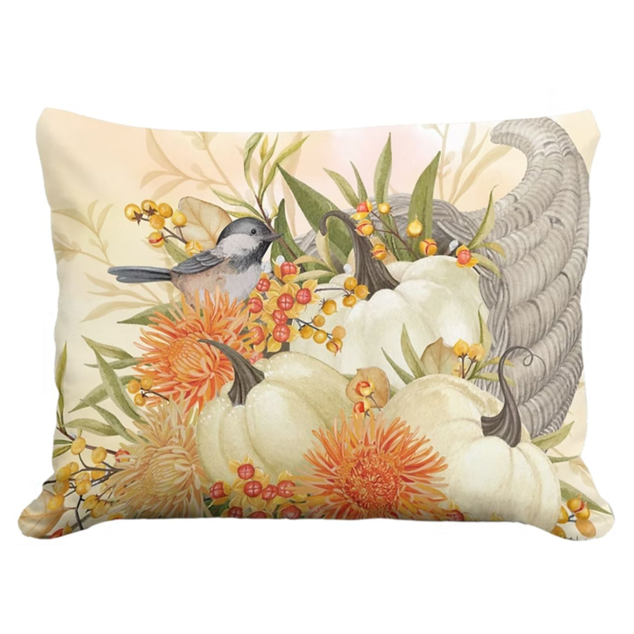 Fall Pillow - Birds Pumpkin Pillow 1