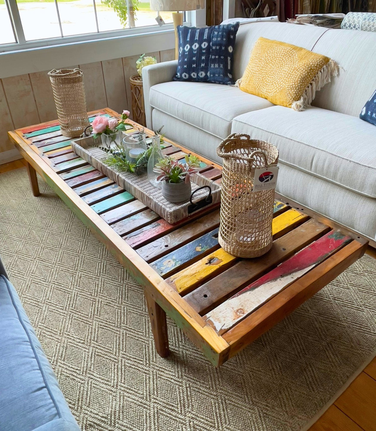 Reclaimed Boatwood Long Coffee Table