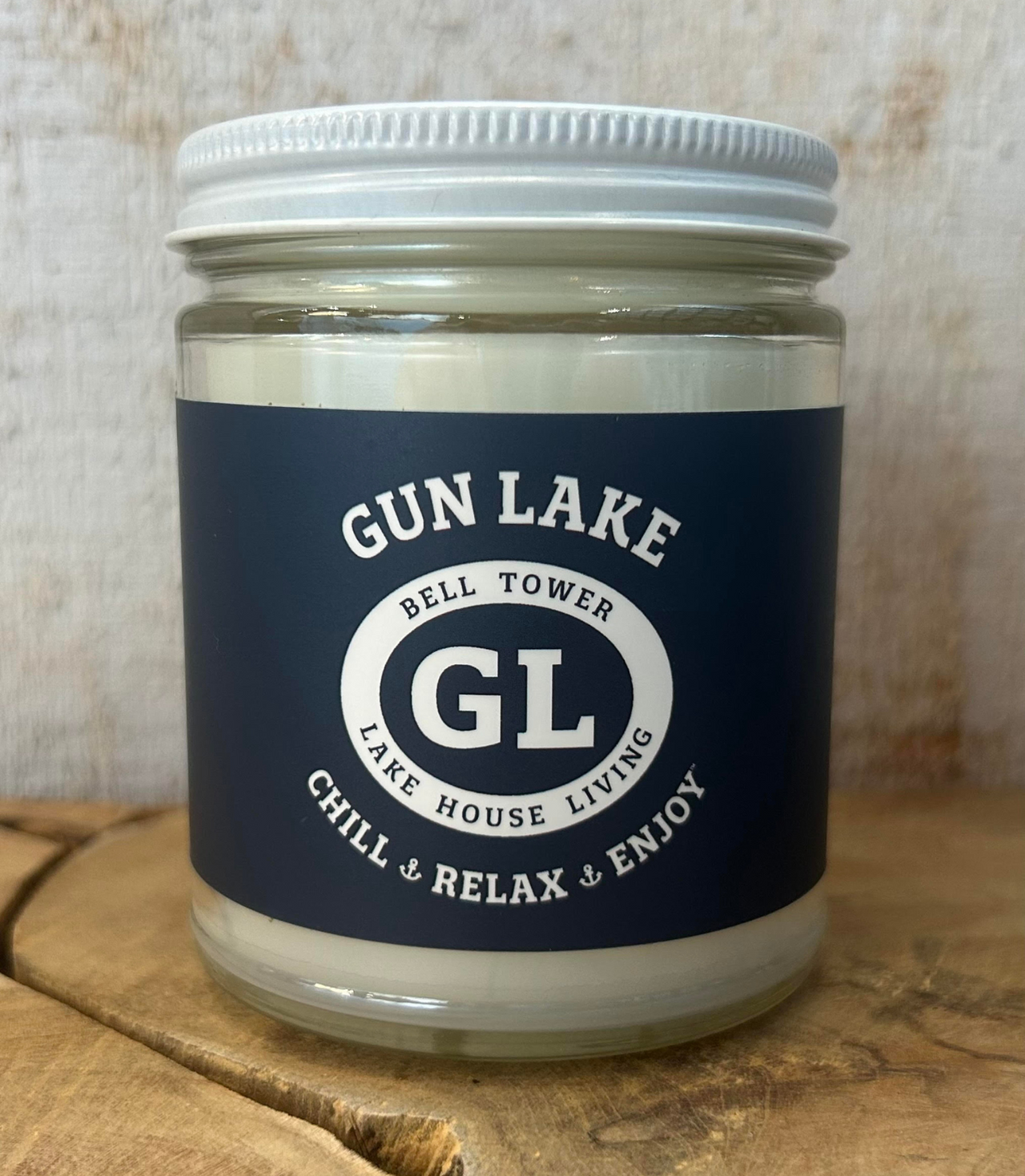 Gun Lake Chill, Relax, Enjoy! Soy Candle