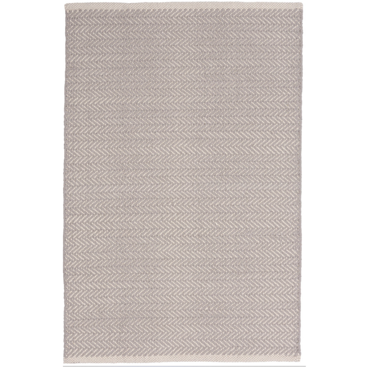 Dash & Albert Herringbone Pearl & Grey