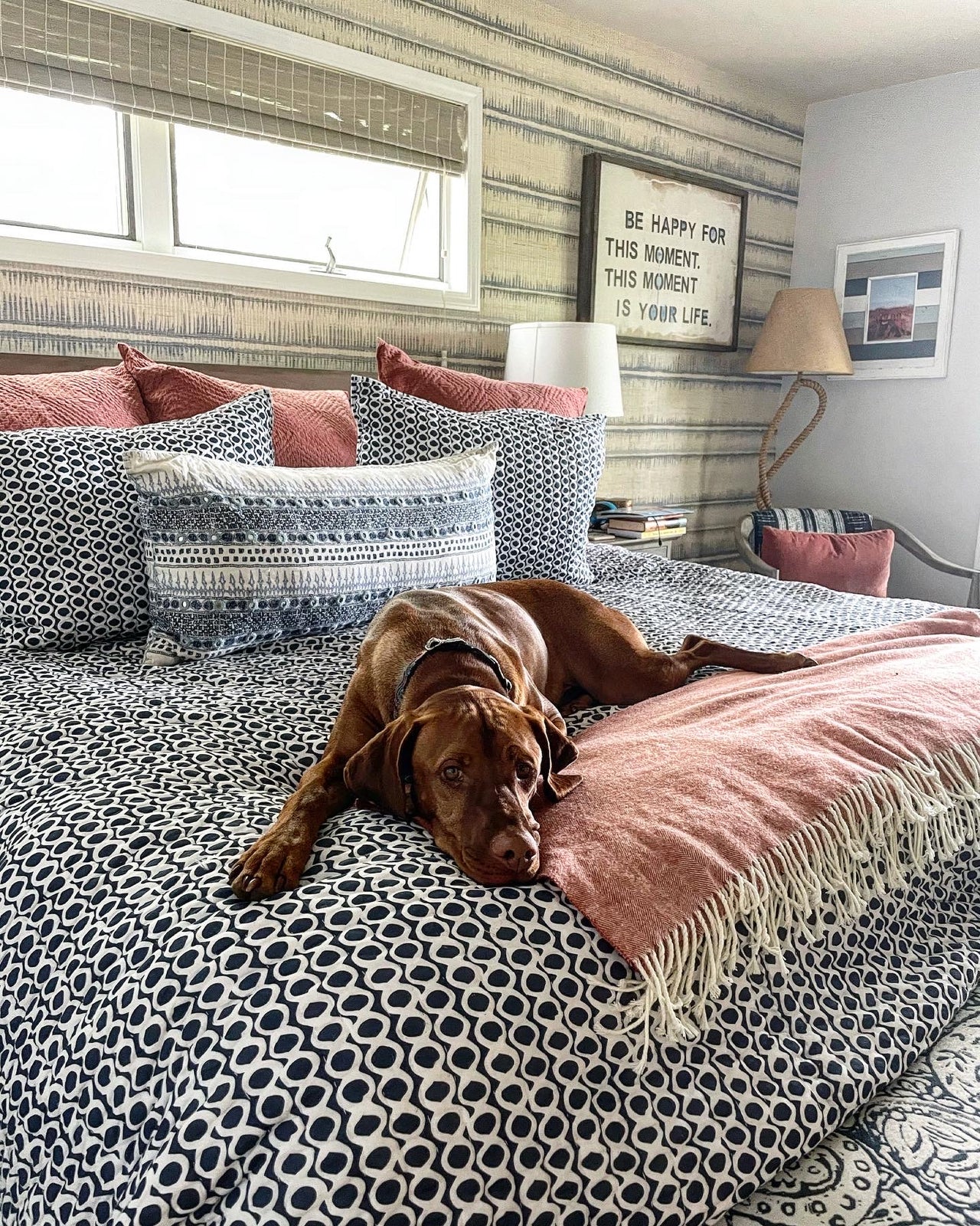 Bedding Tyler Indigo Quilt by Annie Selke