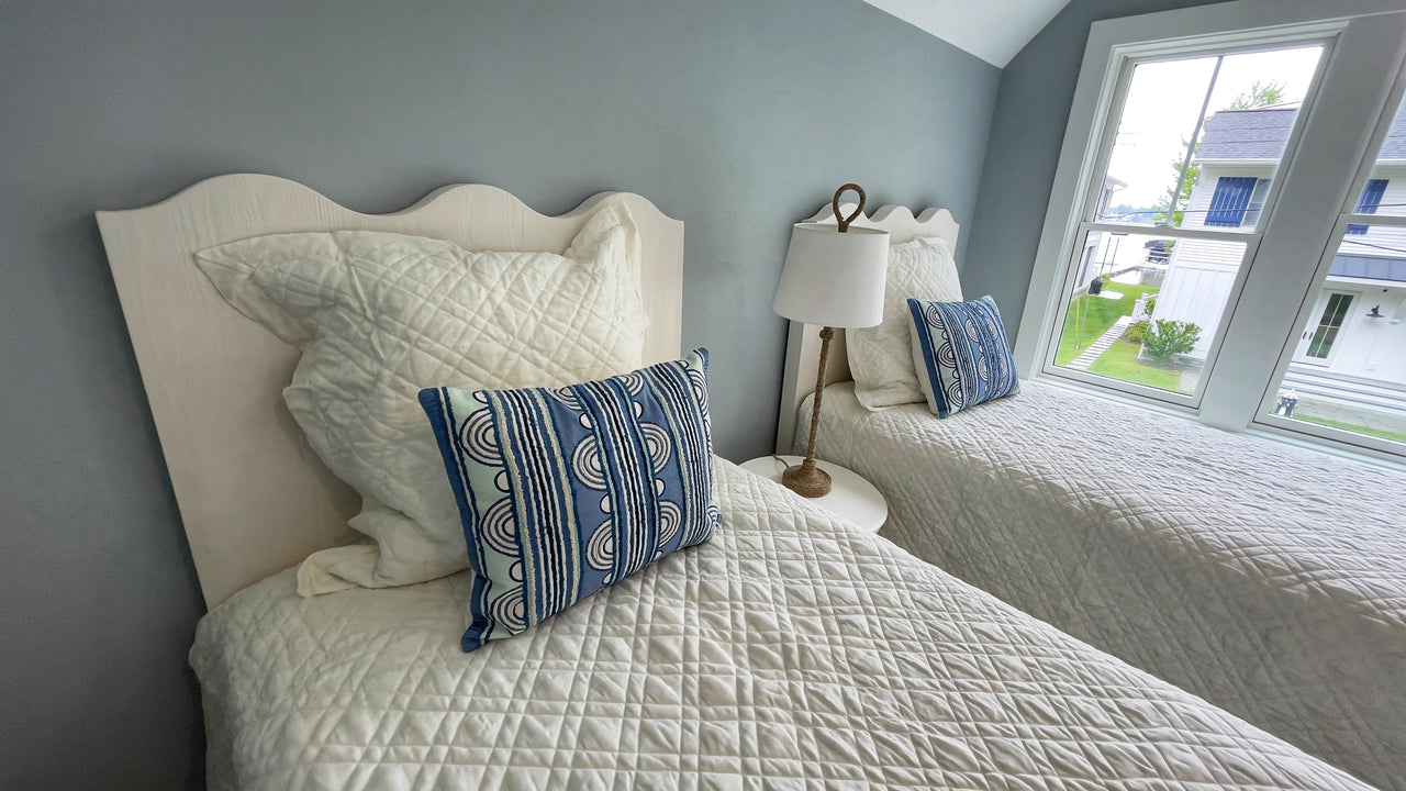 Bedding Washed Linen Quilt White