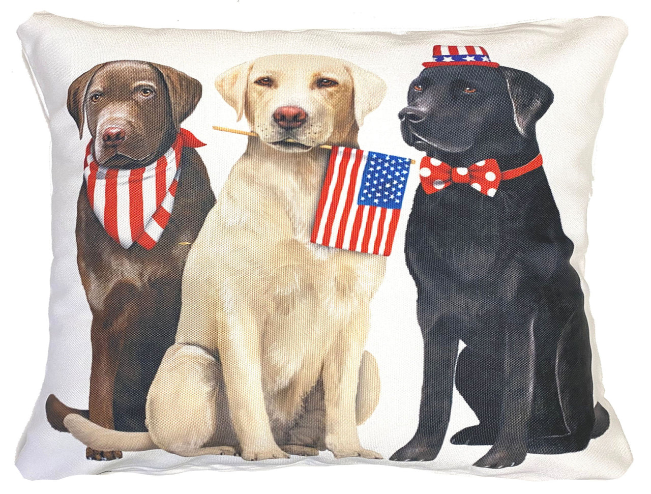 Accent Pillows Fourth of July Dogs