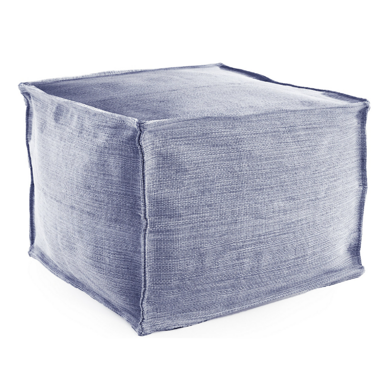 Indoor/Outdoor Pouf - Mingled Denim