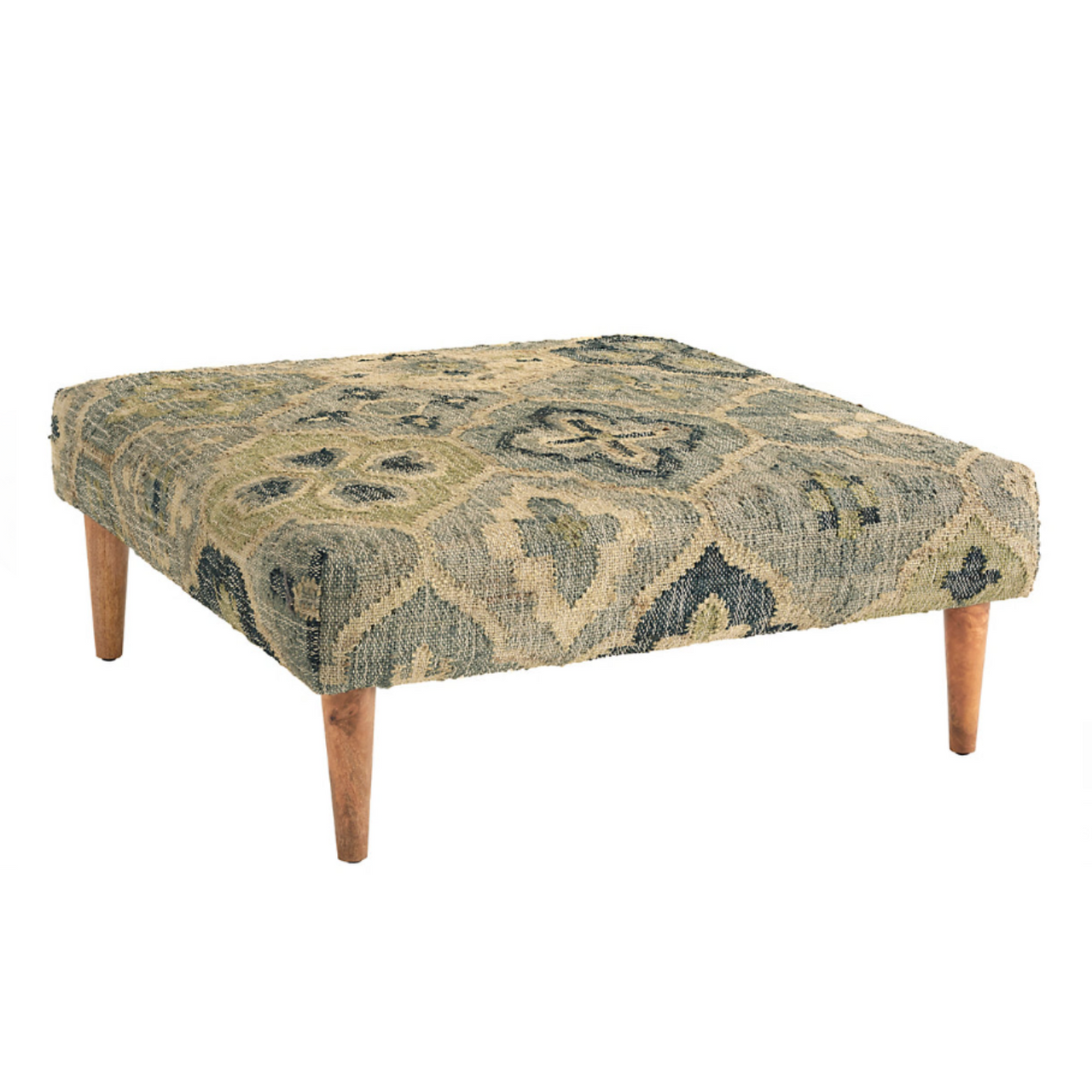 Rug Ottoman Pali Blue Square
