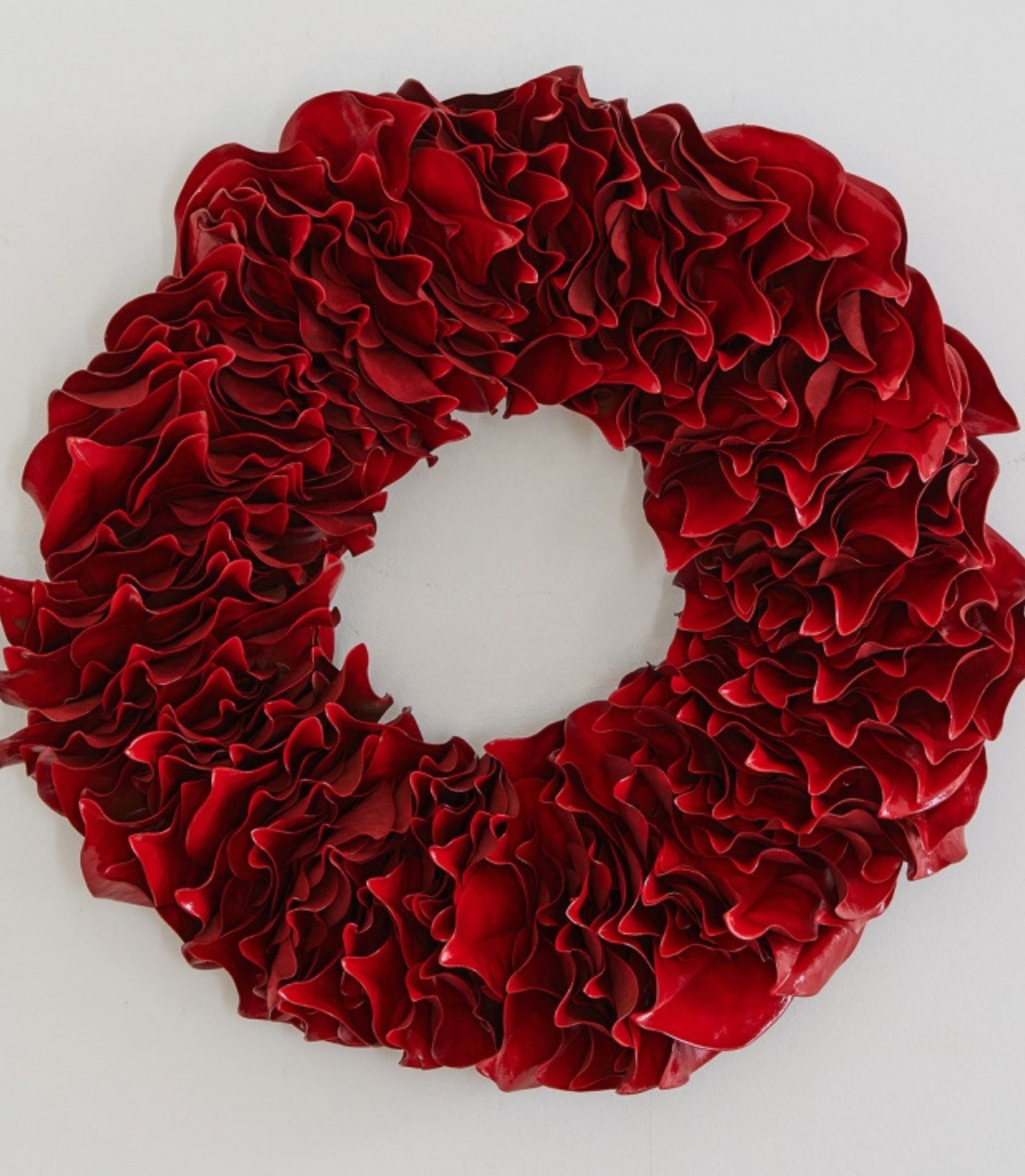 Red Magnolia Wreath