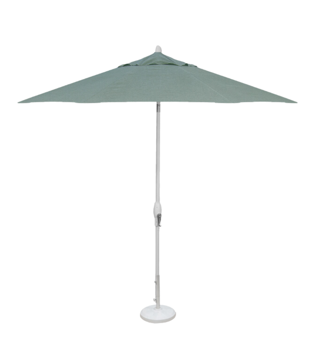 9' Auto Tilt Market Umbrella - Sea Salt Sunbrella