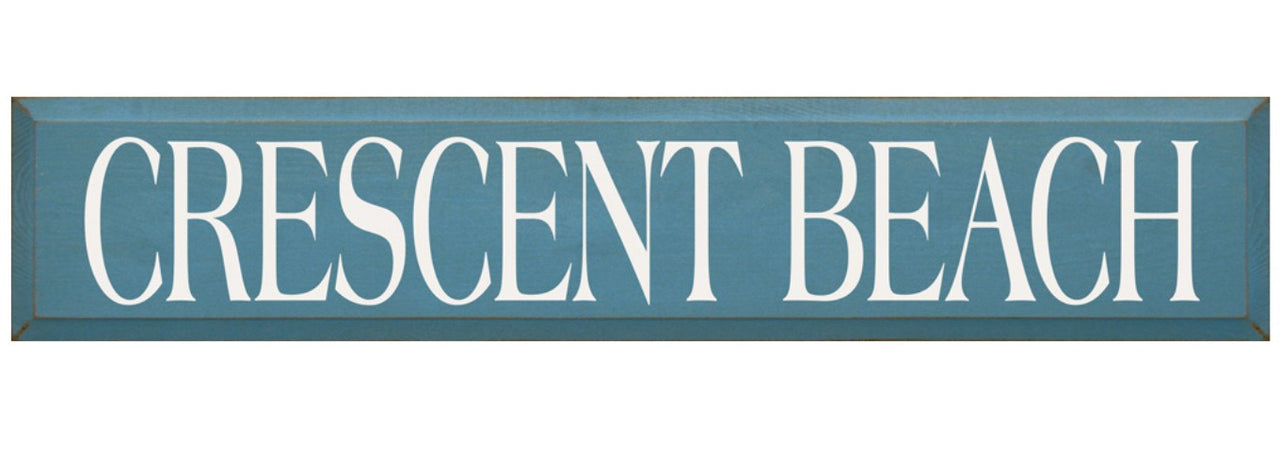 Crescent Beach Wooden Sign