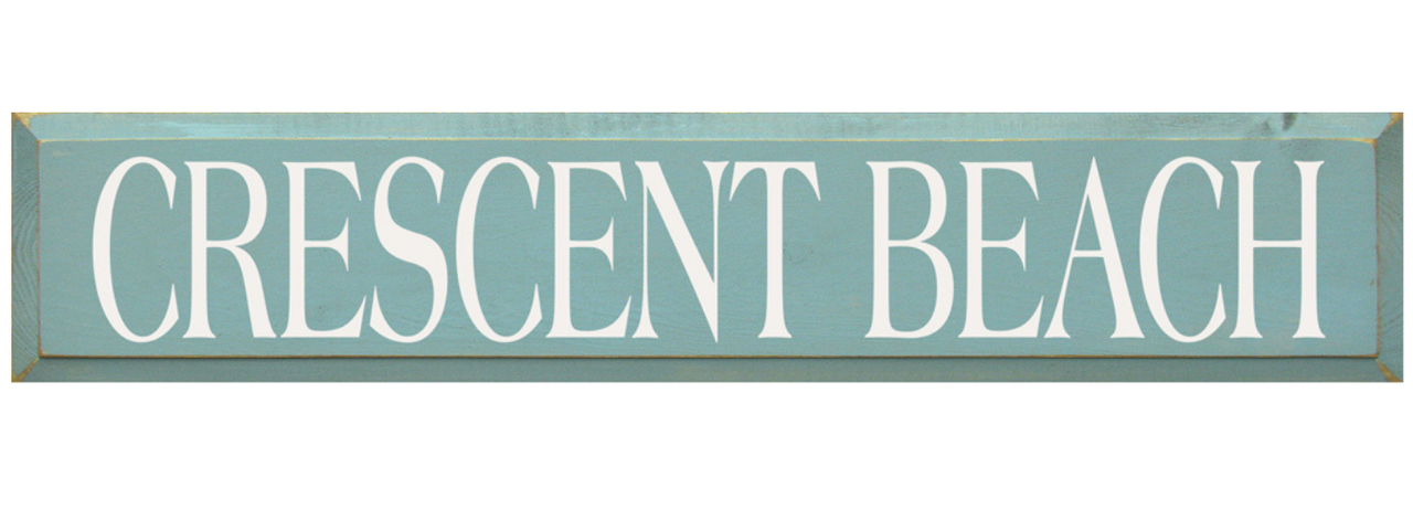 Crescent Beach Wooden Sign