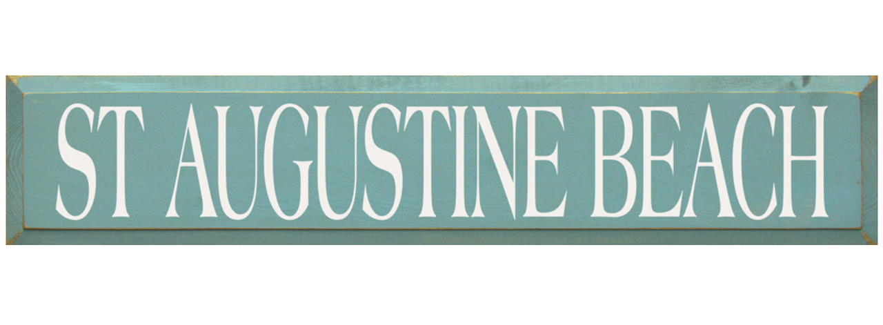 St Augustine Beach Wooden Sign