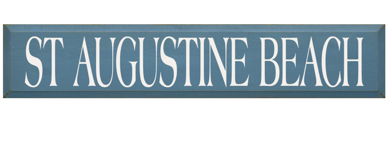 St Augustine Beach Wooden Sign