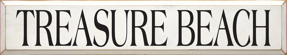 Treasure Beach Wooden Sign