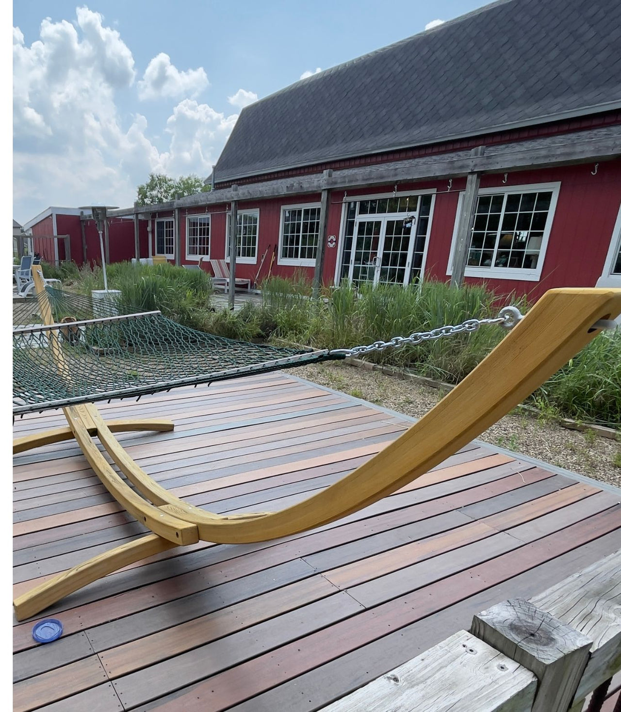 Hammock with Wood Stand