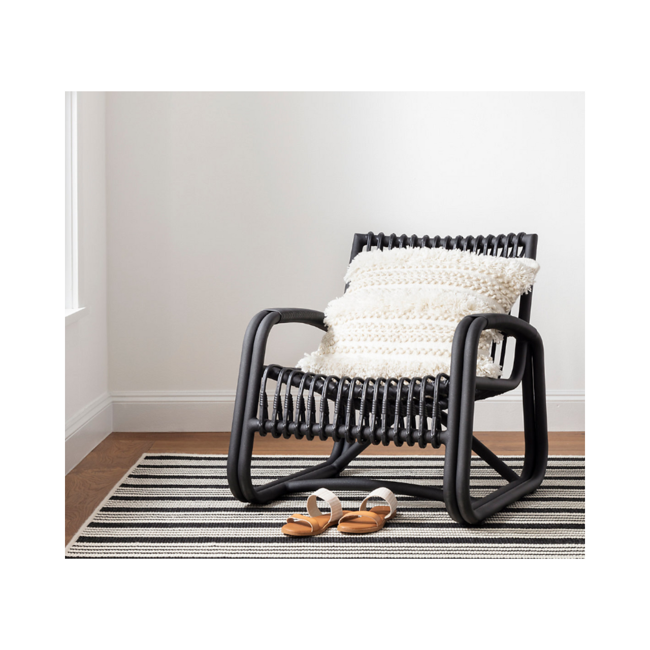 Zhara Stripe Ivory Pillow