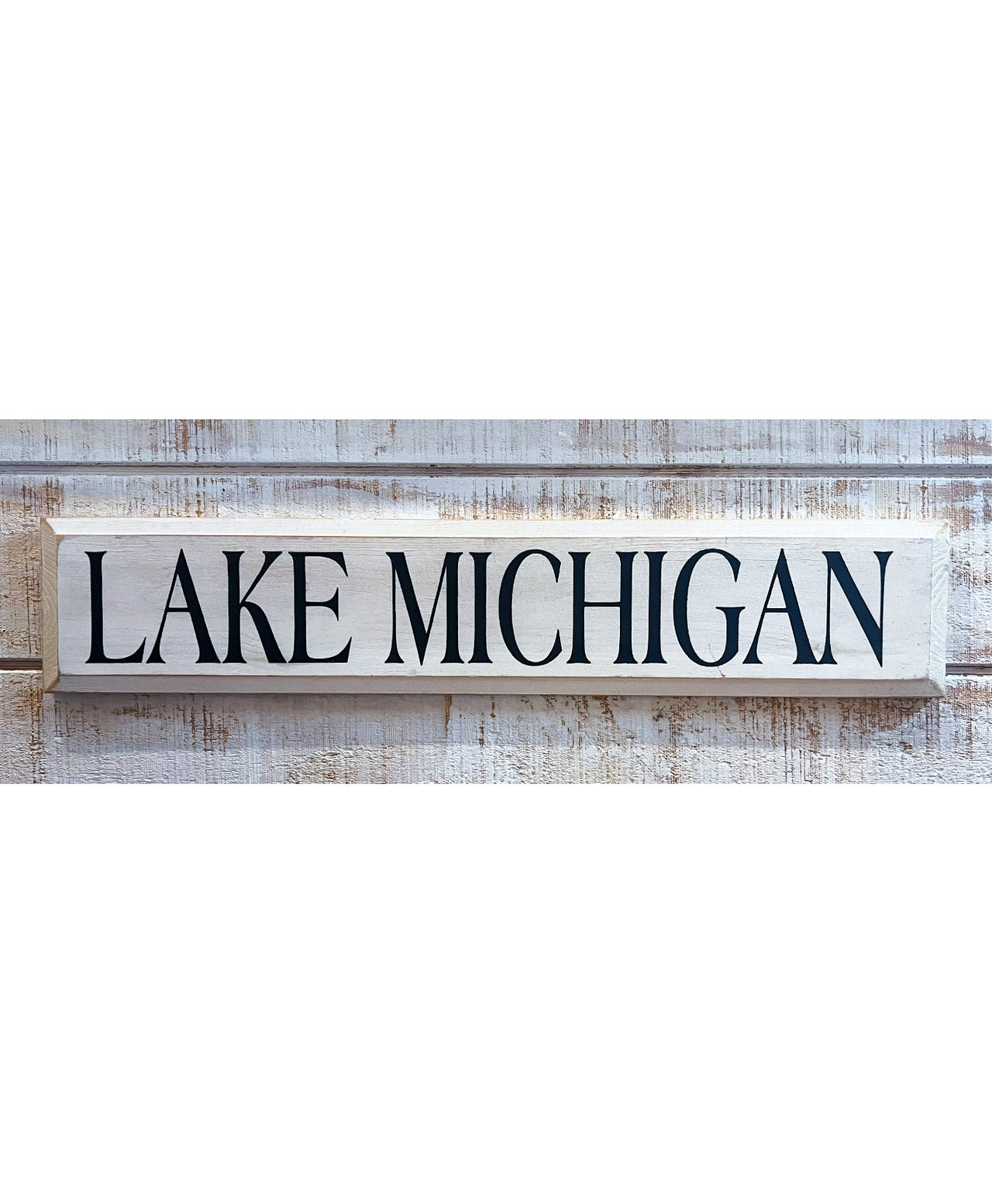 Lake Michigan Wooden Sign