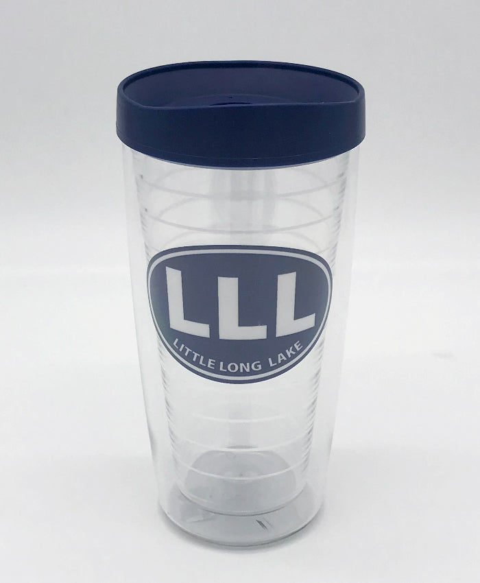Little Long Lake 16oz Insulated Tumbler with lid, 2 or 4 Packs