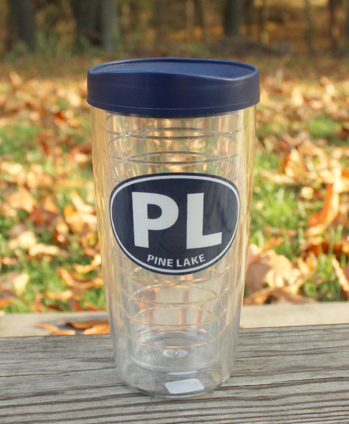 Pine Lake 16oz Insulated Tumbler with lid, 2 or 4 packs