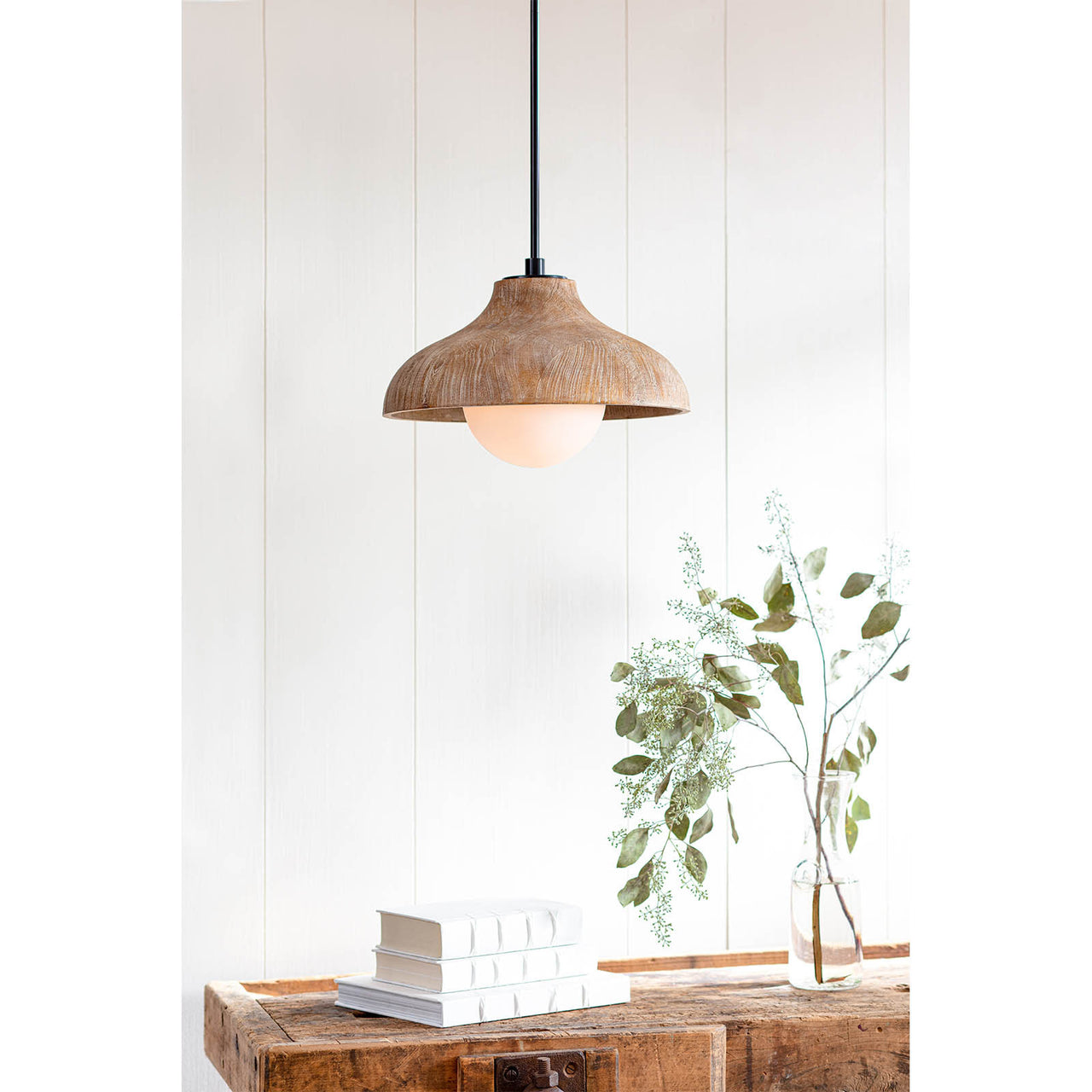Coastal Living Surfside Wood Pendant